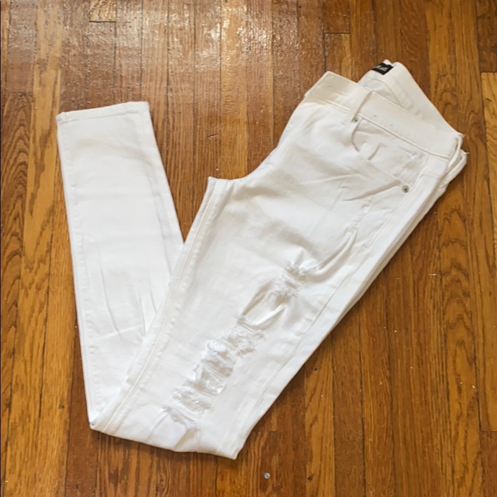 EXPRESS JEANS MID-RISE LEGGINGS ripped Design!
